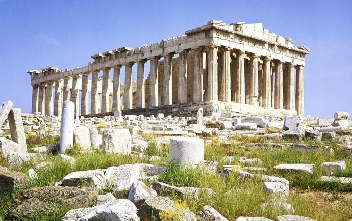 The ancient Acropolis of Athens