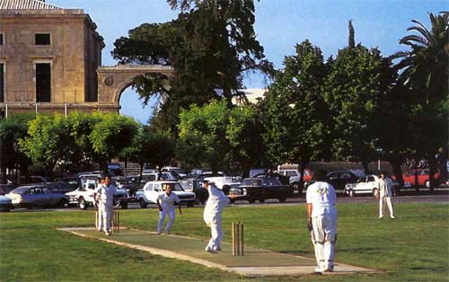 cricket in corfu