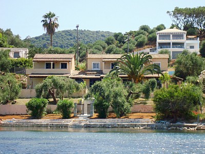 Villa with private beach in Messonghi, Corfu